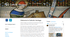 Desktop Screenshot of catholic-heritage.net