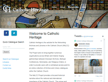 Tablet Screenshot of catholic-heritage.net